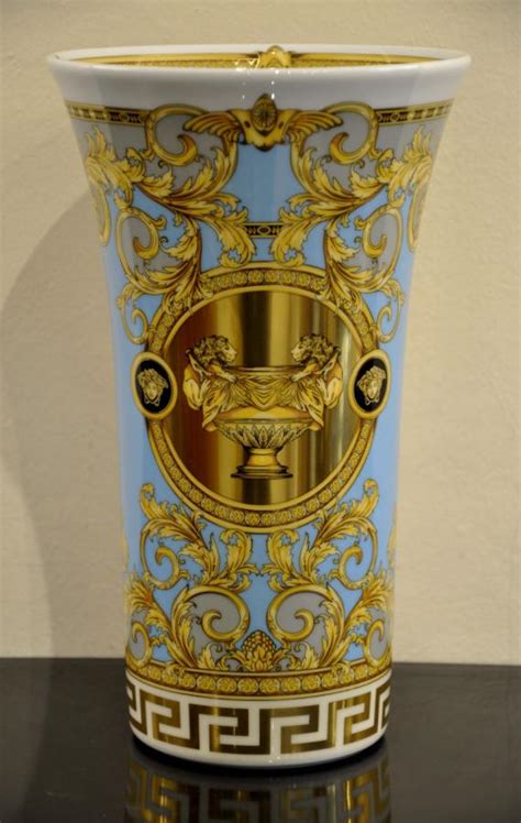 versace vase blau|rosenthal versace pic high quality.